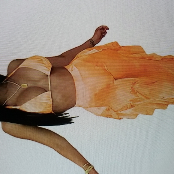 Women's bikini ruffle beach jumpsuit sex is jump suit sexy see through mesh - Picture 3 of 5